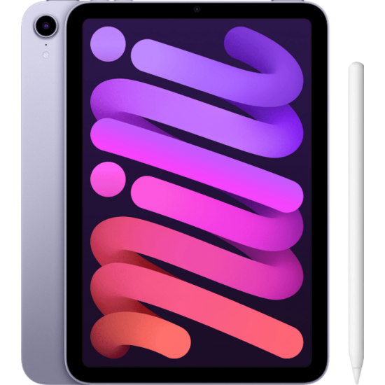 Apple iPad Mini 6 256GB Wifi + 5G Paars + Apple Pencil (2e generatie)