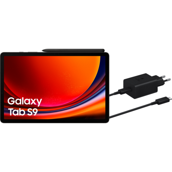 Samsung Galaxy Tab S9 11 inch 256GB Wifi Zwart + Oplaadpakket